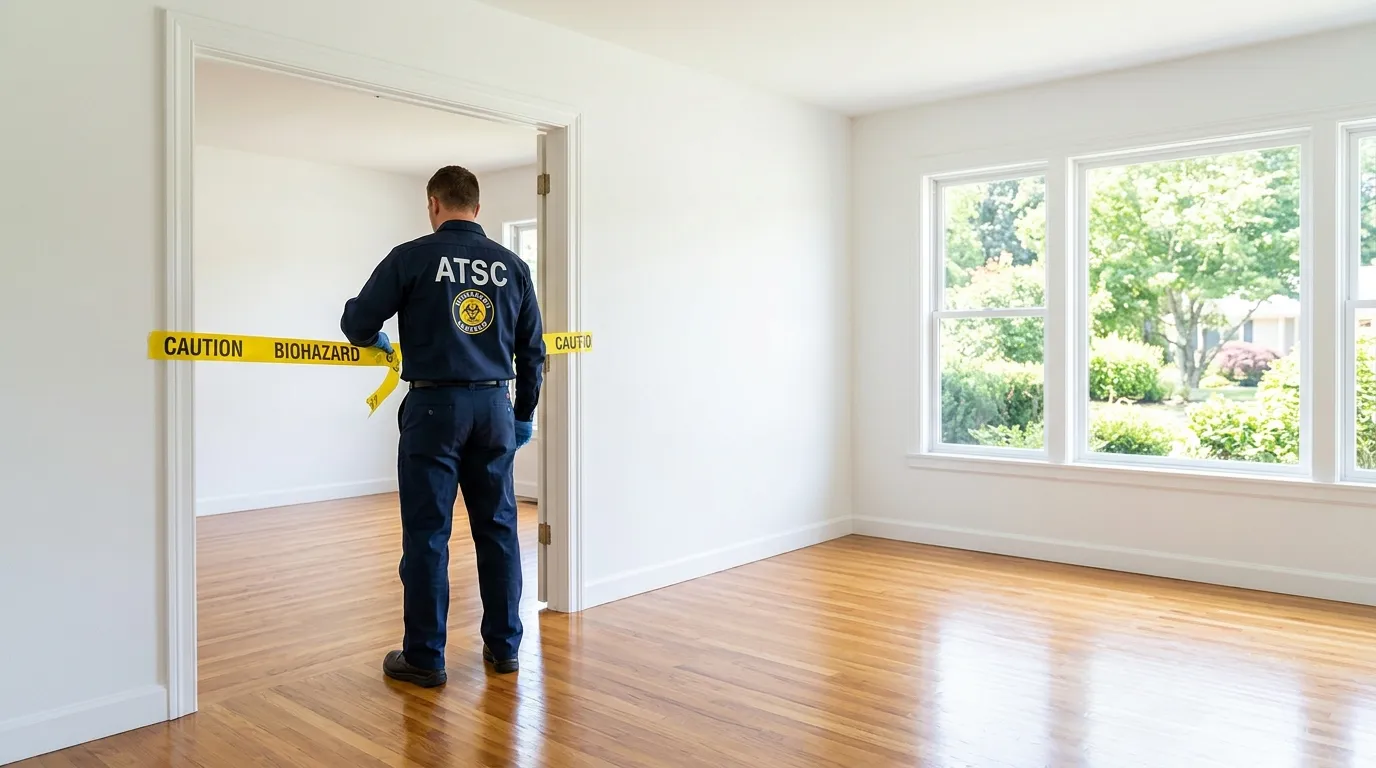 Certified biohazard cleanup crew performing Crime Scene Cleanup in McAllen